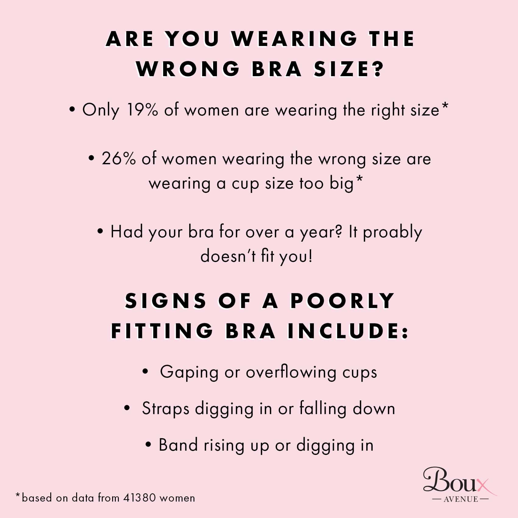 How Many Women Are Wearing The Wrong Bra Size Boux Avenue 